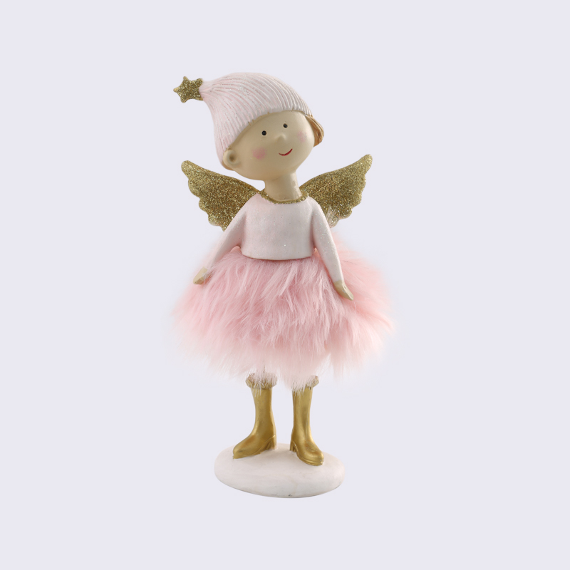 Pink Fantasy Fairy Tale Netter Elf Harz Engel Kleine Ornamente