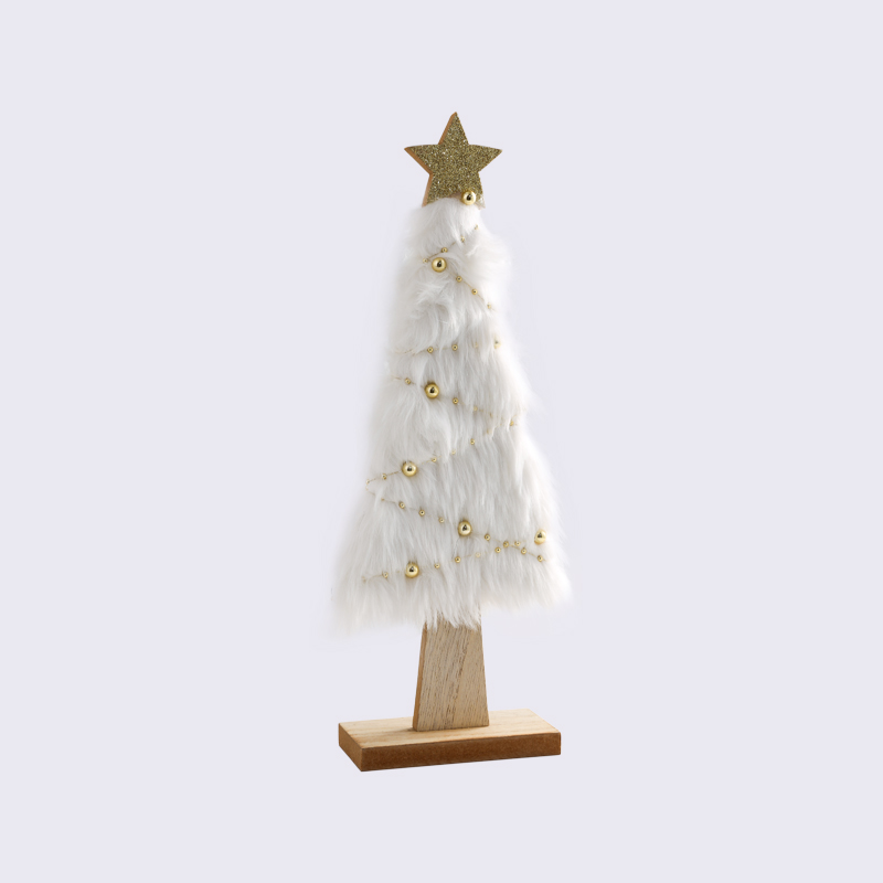 Plüsch Kreative Perlen Dekoration Eingewickelte Wolle Weihnachtsbaum Ornamente